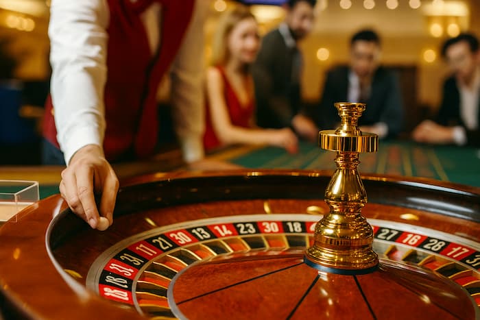 Stół do gier z krzesłami w strefie gier hotelu